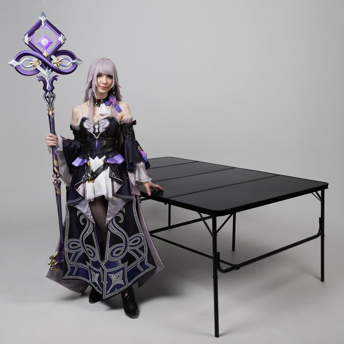 Warzone Studio 6 x 4 ft Folding Gaming Table (Black)