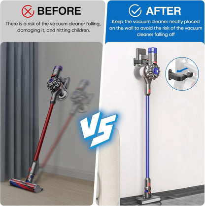 Wall Mount Holder for Shark IX141 IZ562H IZ682H IZ361H IZ462H Pet Cordless Stick Vacuum, Compatible with Dyson V10 V11