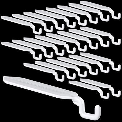 24 3" 4 Lbs Yinkin Pcs Flat Light Hooks Plastic Hooks Christmas Light String Hanging Patio for Solid Insulated Aluminum