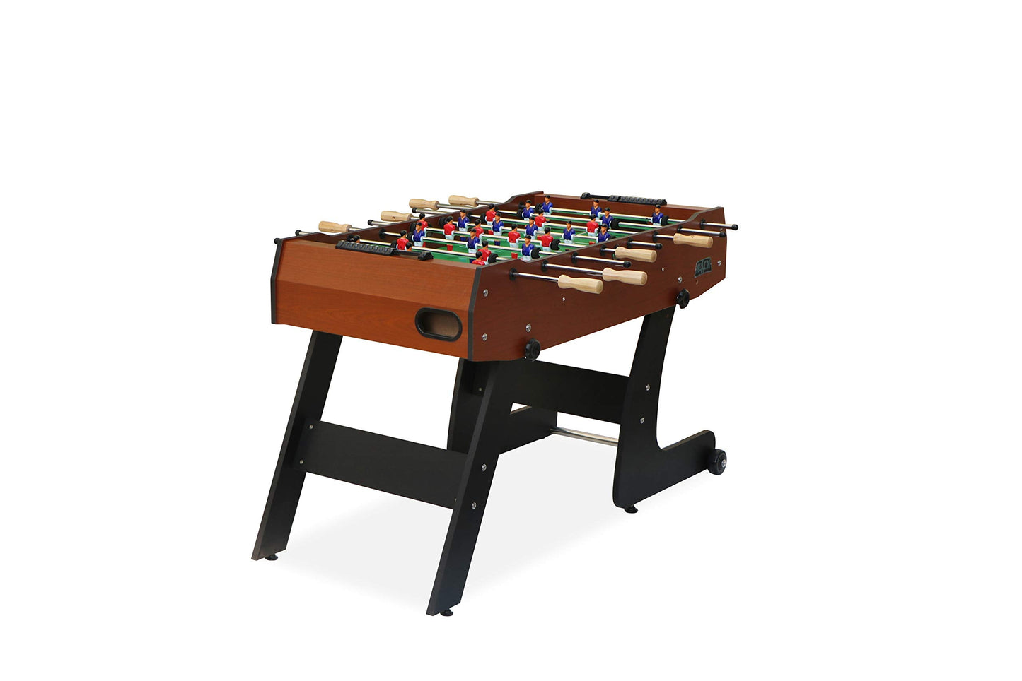 KICK Monarch 48" Folding Foosball Table (Brown) – Compact Indoor Game Table