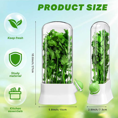2 2-3 Baderke Pieces Herb Saver for Refrigerator Herb Keeper Herb Storage Containers Herb Saver Pod for Cilantro
