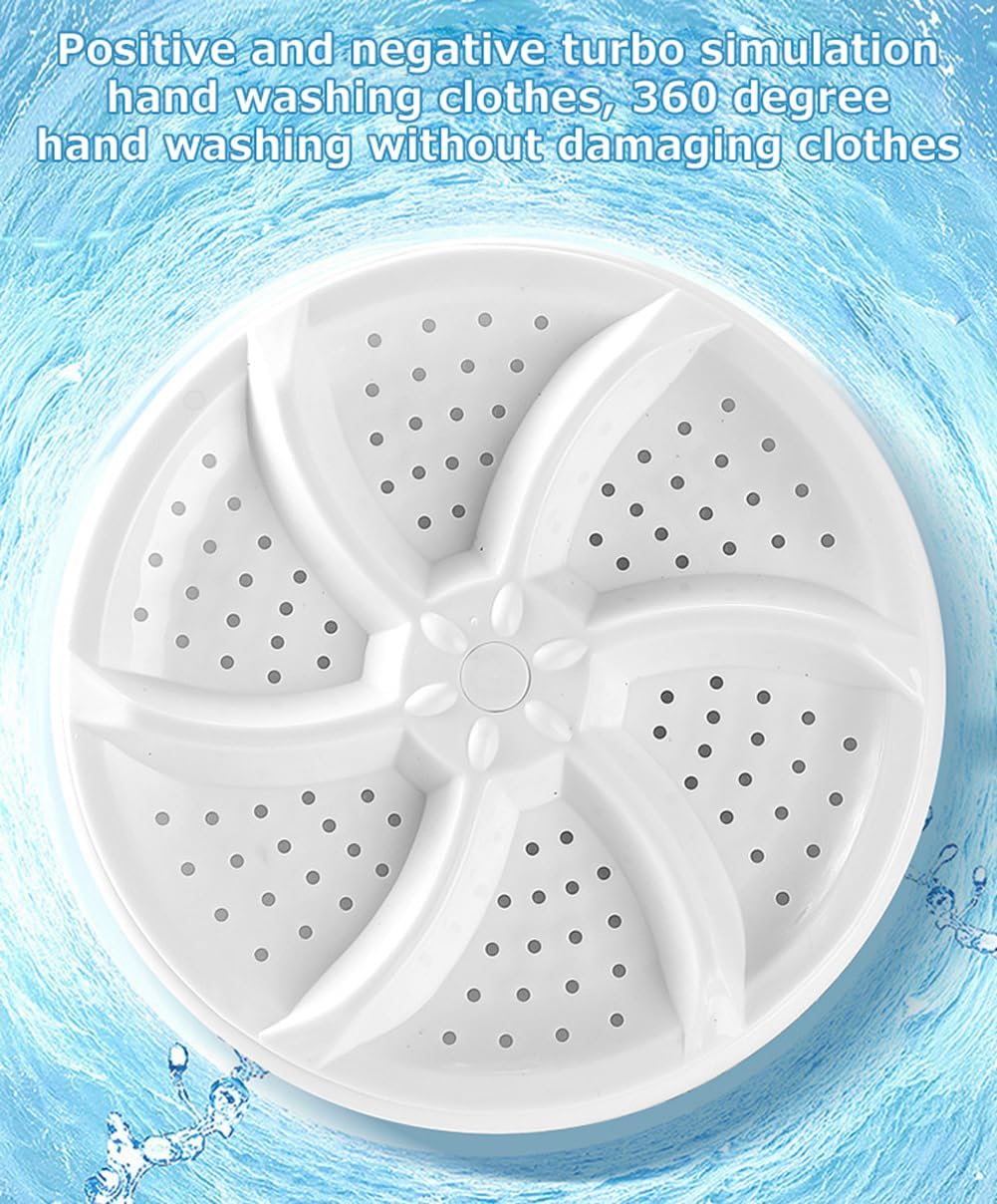 Portable USB Powered Mini Turbo Washer, Cleaning Washing Machine for Socks and Baby Clothes
