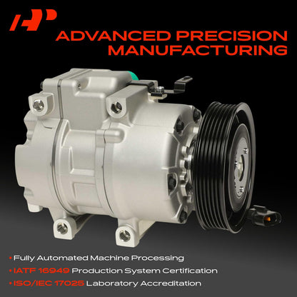 A-Premium Air Conditioner AC Compressor with Clutch Compatible with Kia Sorento 2014-2015 2.4L
