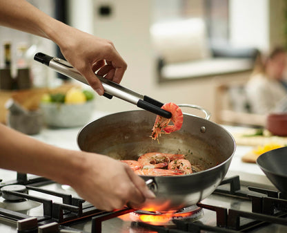 Joseph Joseph Elevate Fusion Precision tongs, BPA Free, Heat Resistant Non Stick Kitchen Utensil, Stainless Steel Handles, 12.01"L x 1.3"W