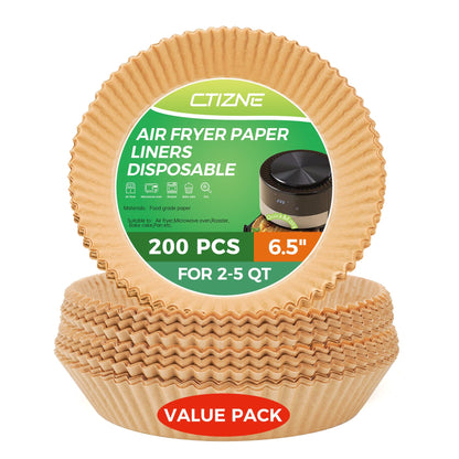Air Fryer Disposable Paper Liners - 150Pcs 8In Square Parchment Paper Non-Stick Airfryer Basket Liners for Steamer Microwave Oven, Deep Fryer Parts & Accessories