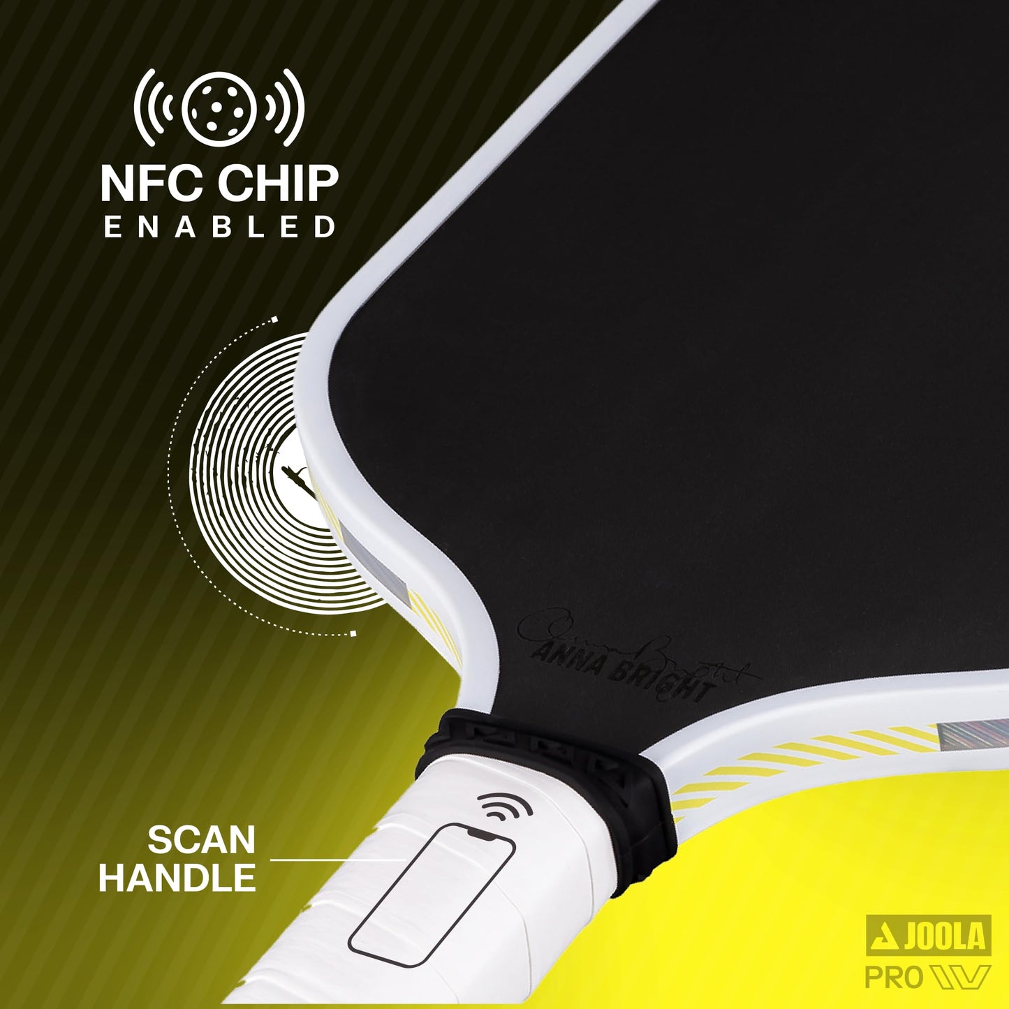 JOOLA Anna Bright Scorpeus Pro IV 14mm Pickleball Paddle - Tech Flex Power - Elongated Shape - Reach - Propulsion Core Increases Power & Touch - UPA-A Certified - USAP Approved - NFC Chip Enabled.