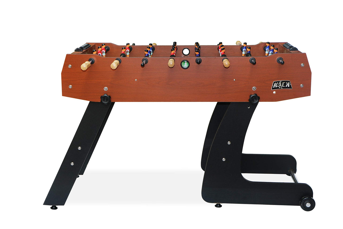 KICK Monarch 48" Folding Foosball Table (Brown) – Compact Indoor Game Table
