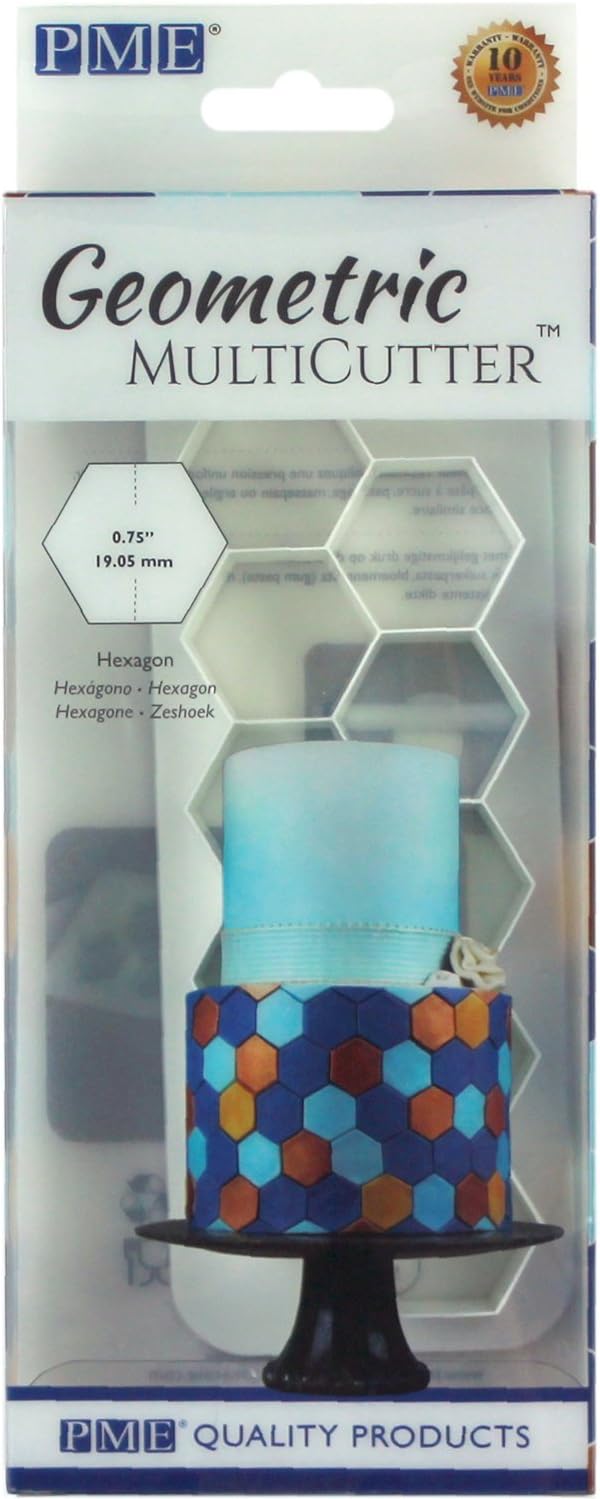 PME Geometric Multicutter for Cake Design - Hexagon, Small Size, 0.75 Inch