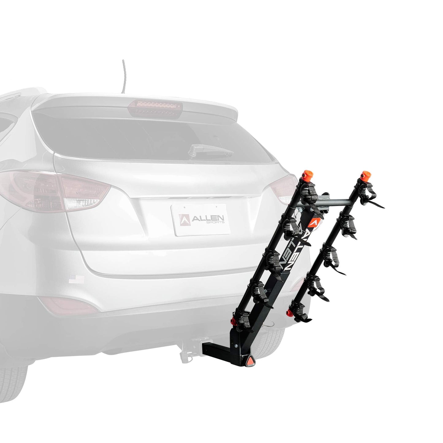 Allen Sports Deluxe Quick Install 5-Bike Hitch Rack, Model 1550RR, Black
