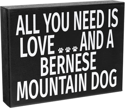 JennyGems Bernese Mountain Dog Gifts - All You Need is Love and a Bernese Mountain Dog, Made in USA