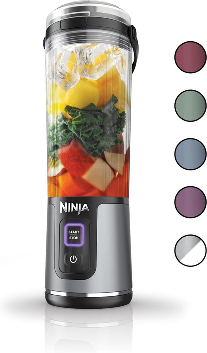 Ninja BC151BK Portable Blender - Cordless 18oz Personal Blender for Smoothies & Shakes | BPA Free, USB-C Rechargeable, Black
