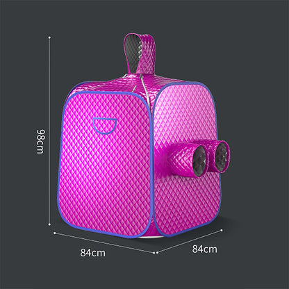 2 Liters Steam Generator Foldable Sauna Tent Sauna Room Temperature Adjustable with Remote Control Portable Home