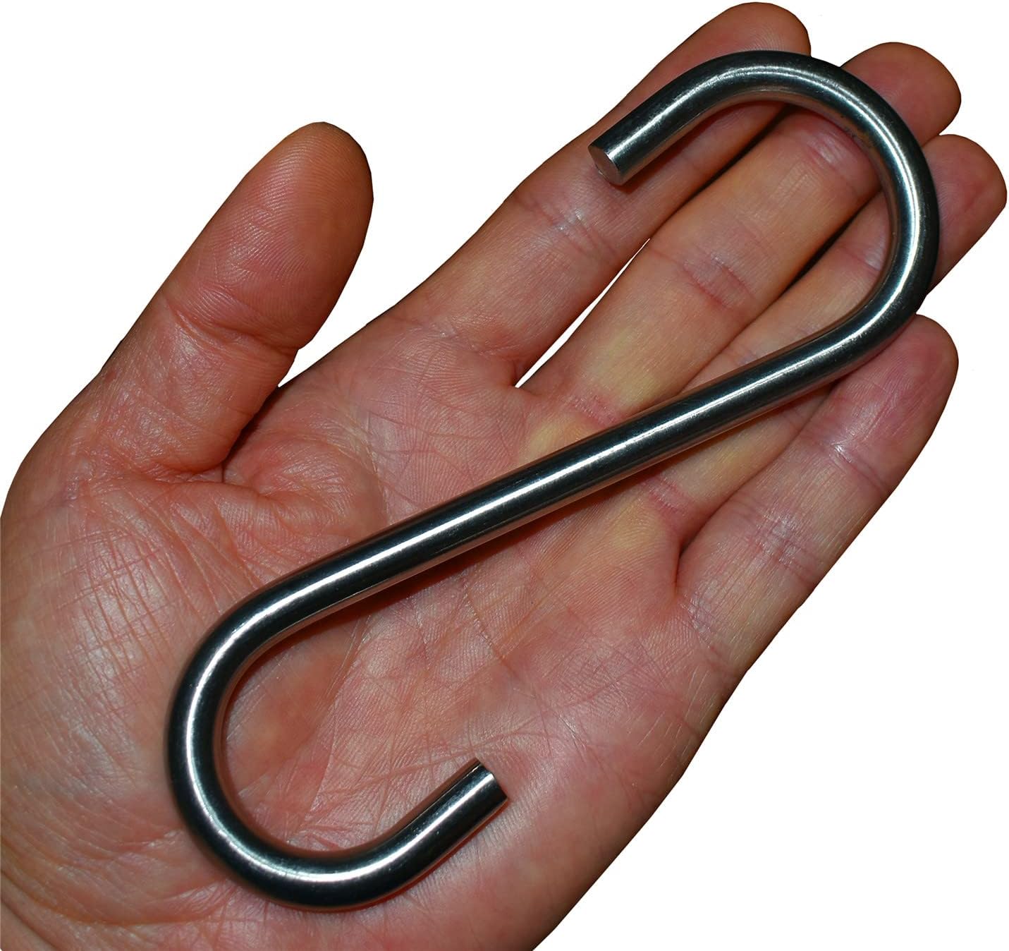Heavy Duty S Hooks, Large 304 Stainless Steel Metal Hook, Rust Proof for Garden Outdoor Tools