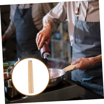 Uonlytech Stockpot Handle, Wooden Wok Handle Replacement for Frying Pan and Cookware