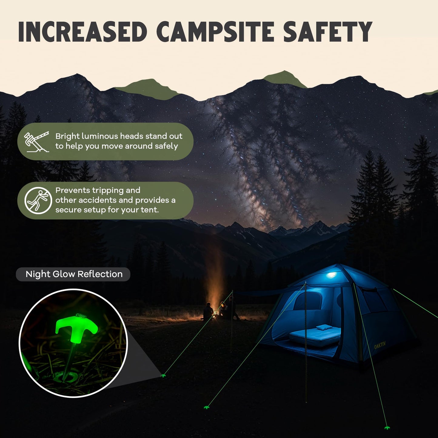 Oaktiv Inflatable Tents for Camping - CloudCamp Glamping Tent for 6 People Waterproof Oxford Fabric(210D), Quick Setup Air Tent with Manual & Battery Pump, UV Protection, 4-Season Inflatable Tent