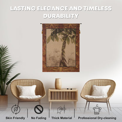 Charlotte Home Furnishings Inc. Le Ficus French Tapestry Wall Hanging, 40 X 30 Inch, Viscose Cotton And Polyester Blend Wall Art, Woven In France, Perfect For Home Decor And Wall Decor