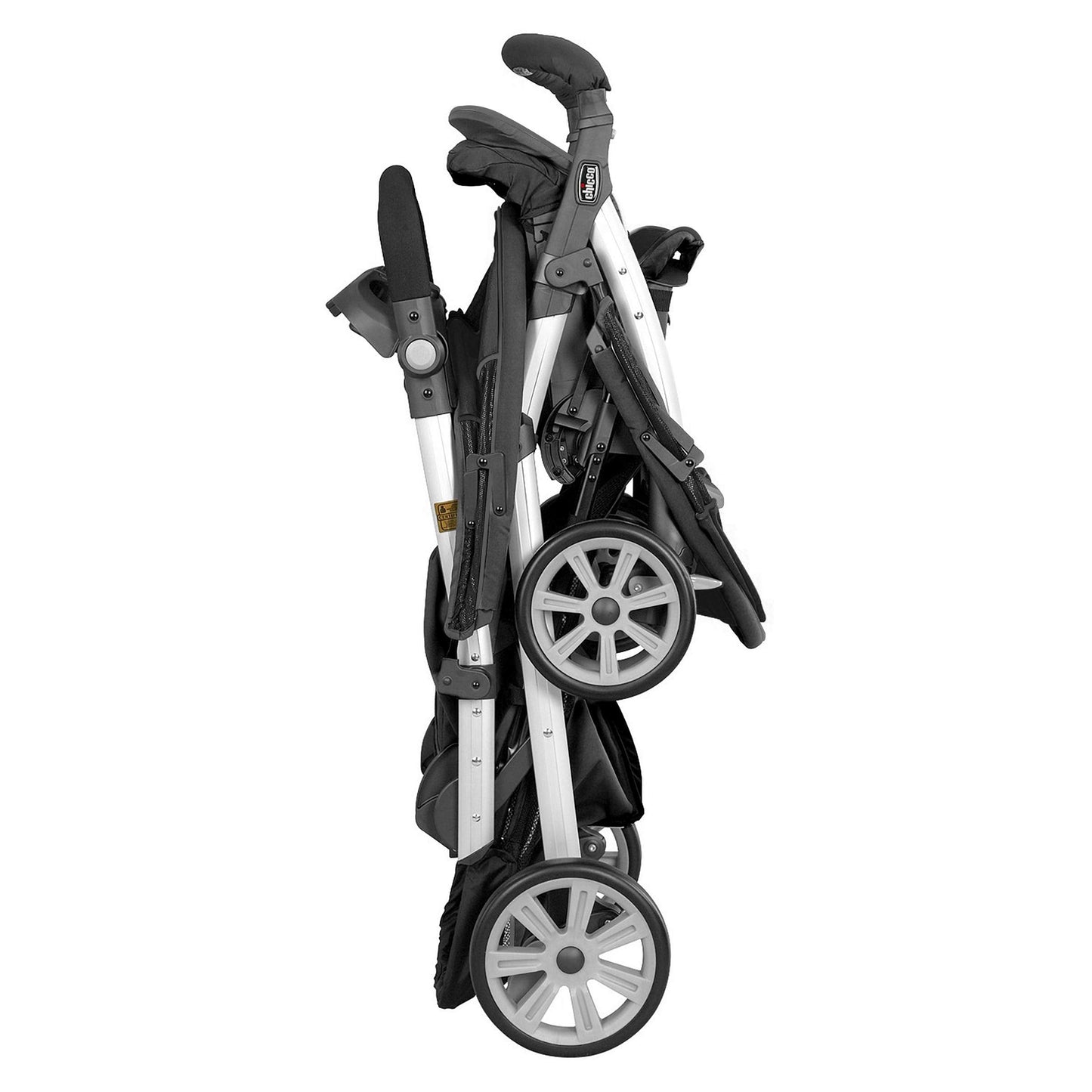 Chicco Cortina Together Double Stroller - Minerale, Black/Silver
