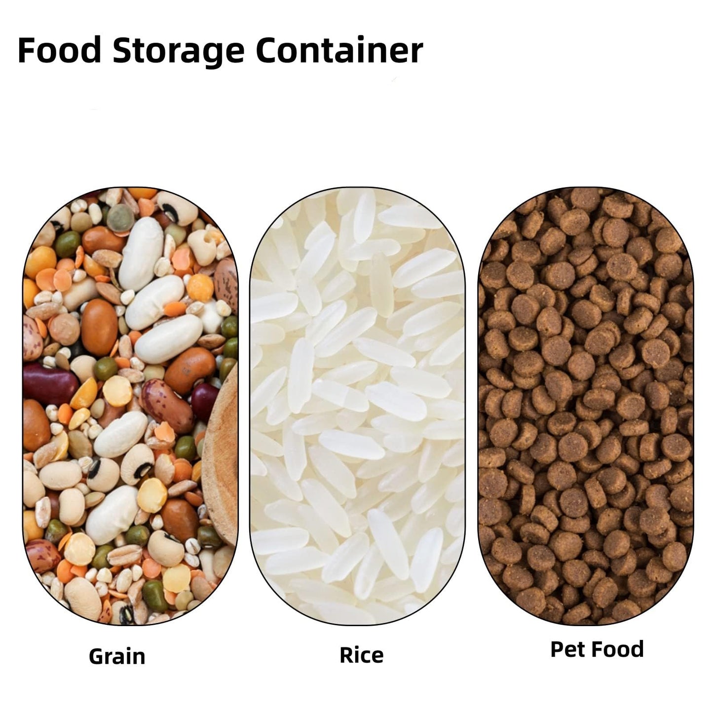 Rice Storage Container 25 lbs, 2 Packs Large Flour Storage Containers with Seal Locking Lid & Wheels, BPA Free Rice Dispenser, Measuring Cup | Scoop, for Sugar Cereal Dry Food, Dog Pet Food Bin -Green