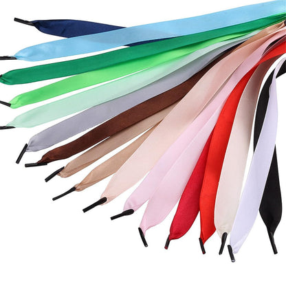 Czsycdsf 100 Pcs 12.59 inch Satin Ribbon Solid Fabric Paper Gift Bags Rope Handles, Kraft Paper Gift Bags Ribbon Handles Shopping Bags Ribbon Handle Wine Box Handle DIY Craft Decorative Portable Rope