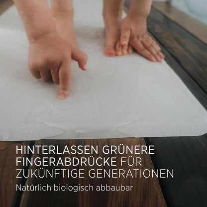 299 HEVEA Natural Rubber Big Bath Mat - Upcycled, Danish Design - Non Slip Bathtub Mat, Suction Cups - Safe