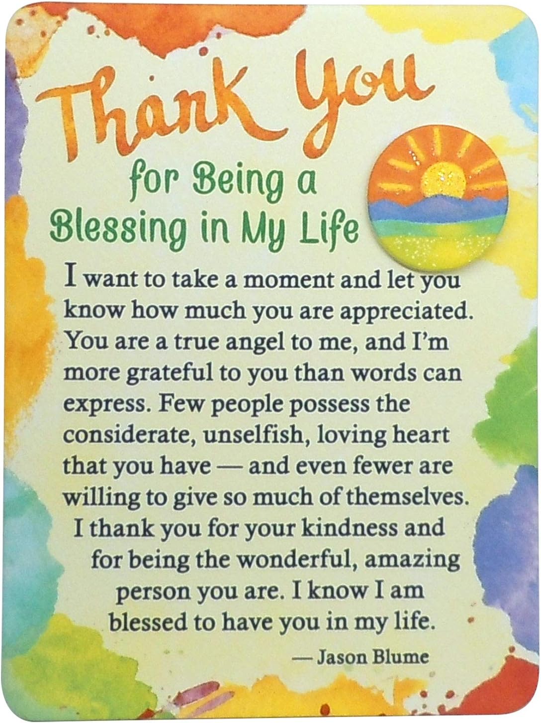 Blue Mountain Arts Appreciation Magnet with Easel Back, 4.9 x 3.6 Inches, Thank You Gift
