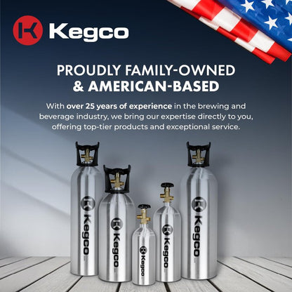 Kegco 2.5 lb. Aluminum Tank Co2 Cylinder