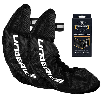 UICE Ice Skate Guards,Skate Blade Cover for Hockey Skate,Figure Skate Guards,Hockey Gift for Youth and Adlut(Black, Senior)