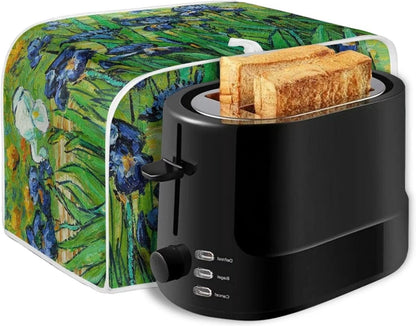 DISNIMO Irises Van Gogh Polyester Toaster Cover, 2 Slice, Kitchen Small Appliance Dust & Fingerprint Protection