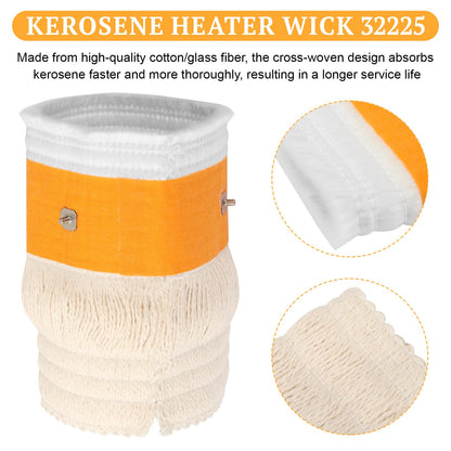 32225 Kerosene Heater Replacement Wick, Cotton & Fiberglass Heating Wick