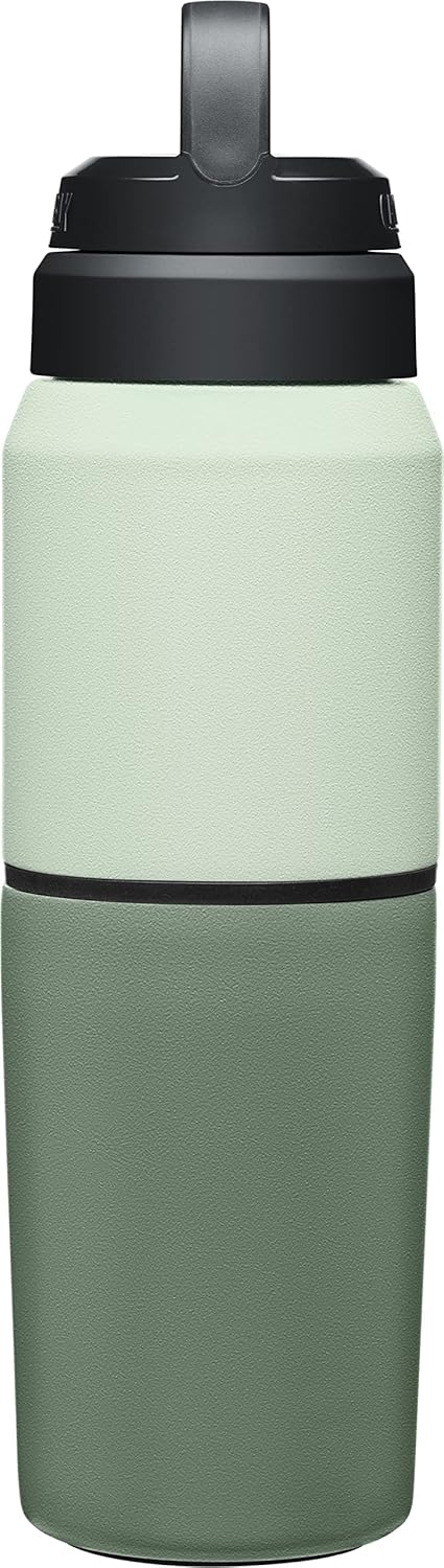 CamelBak MultiBev Insulated Water Bottle & Travel Cup, Stainless Steel