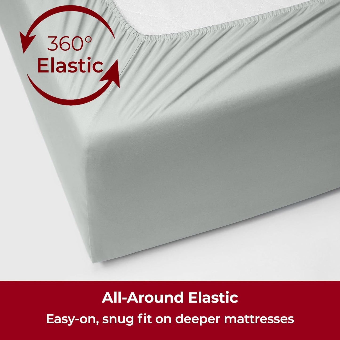 Mellanni Extra Deep Full Sheets - Hotel Luxury, Ultra Soft Cooling Bedding - Wrinkle & Stain Resistant (Full, Spa Mint)