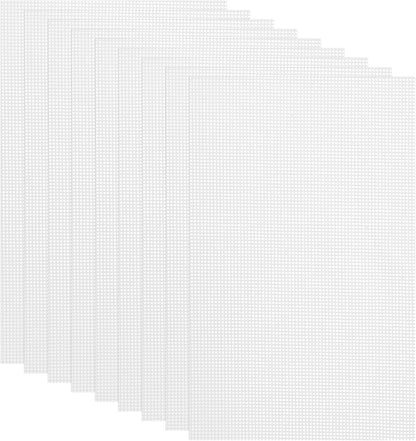 uxcell 13 x 20.9" Silicone Dehydrator Sheets, 9 Pcs Non-Stick Reusable Drying Mesh for Food Dehydrator, White