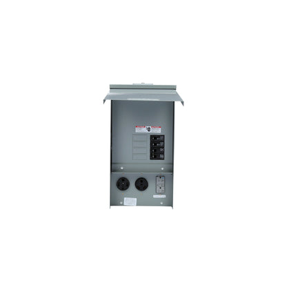 Siemens TL137US Talon Temporary Power Outlet Panel by with a 20, 30, and 50-Amp Receptacle Installed, 125 Amp Main Breaker, Unmetered