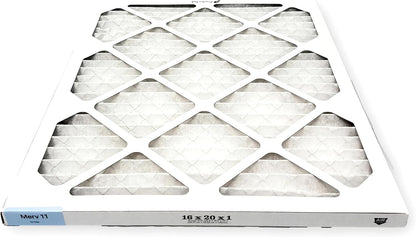 Proairtek AF16201M11SWH Model 16x20x1 Pack of 6 Air Filters, MERV 11 for Clean Air in Home