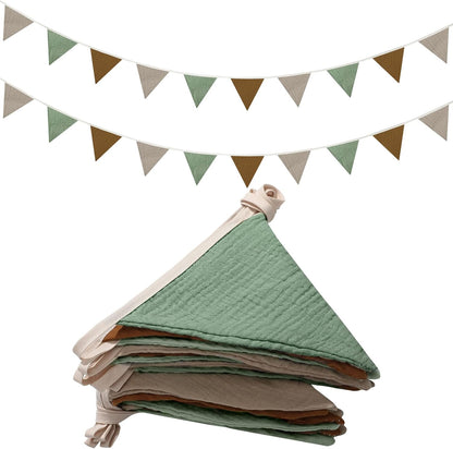 2 7.75 Oudain Pcs Pennant Banner Flags Nursery Garland Triangle Bunting Flags Playroom Wall Decor Banner for Nursery