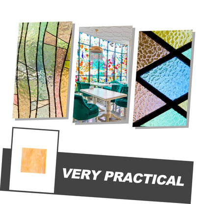 HOMSFOU Mosaic Tile Sheets 2 Pieces 3.94X3.94 Inch Glass Tiles for Crafts DIY Supplies Decorative Small Tiles for Photo Frames Flowerpots and Home Decor