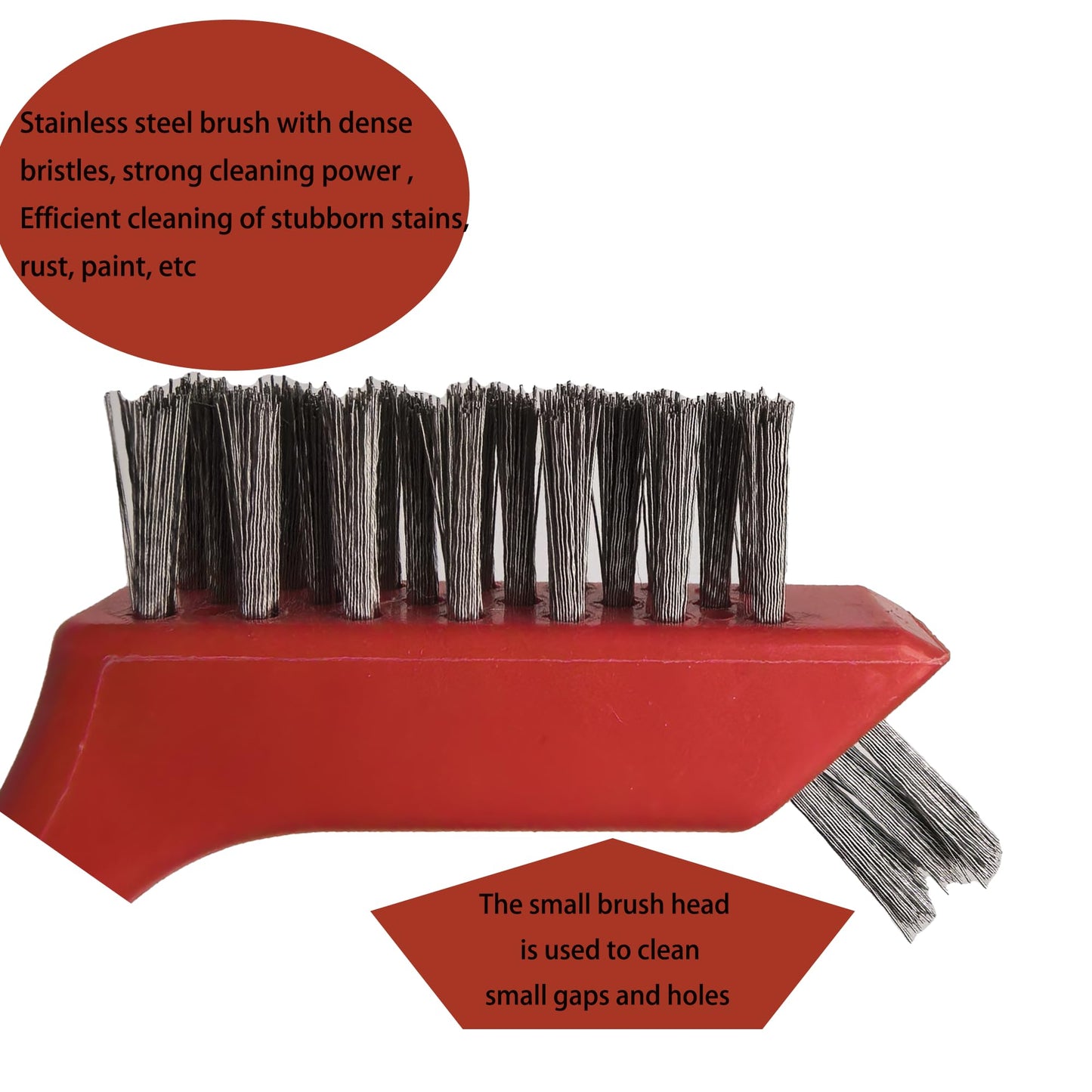 6 Pcs Wire Brushes for Cleaning, Stainless Steel Bristles Scratch Brush Set for Polishing, Rust Removal & Deep Cleaning