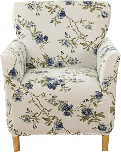 1 Sofa,A43 CRFATOP Printed Stretch Chair Slipcovers with Arms for Living Room Piece Accent Chair Covers Soft Banquet