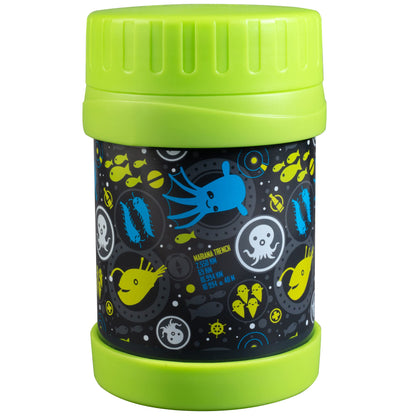 Octonauts Stainless Steel Insulated Lunch 13 oz Food Jar for Kids - Large Leak-Proof Storage Container for Hot & Cold Food, Soups, Liquids - BPA Free - Fits Most Lunch Boxes and Bags - Lime