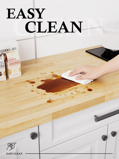 6FT Butcher Block Countertop Birch Solid Wood - 72" x 39"