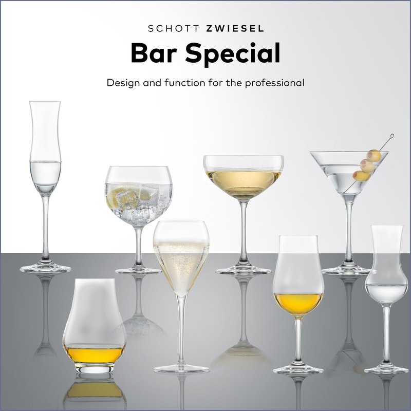 SCHOTT ZWIESEL Bar Special Whiskey Nosing Glass (Set of 6), Nosing Tasting Glass for Whiskey, Dishwasher-Safe Tritan Crystal Glasses, Made in Germany (7 Ounce)