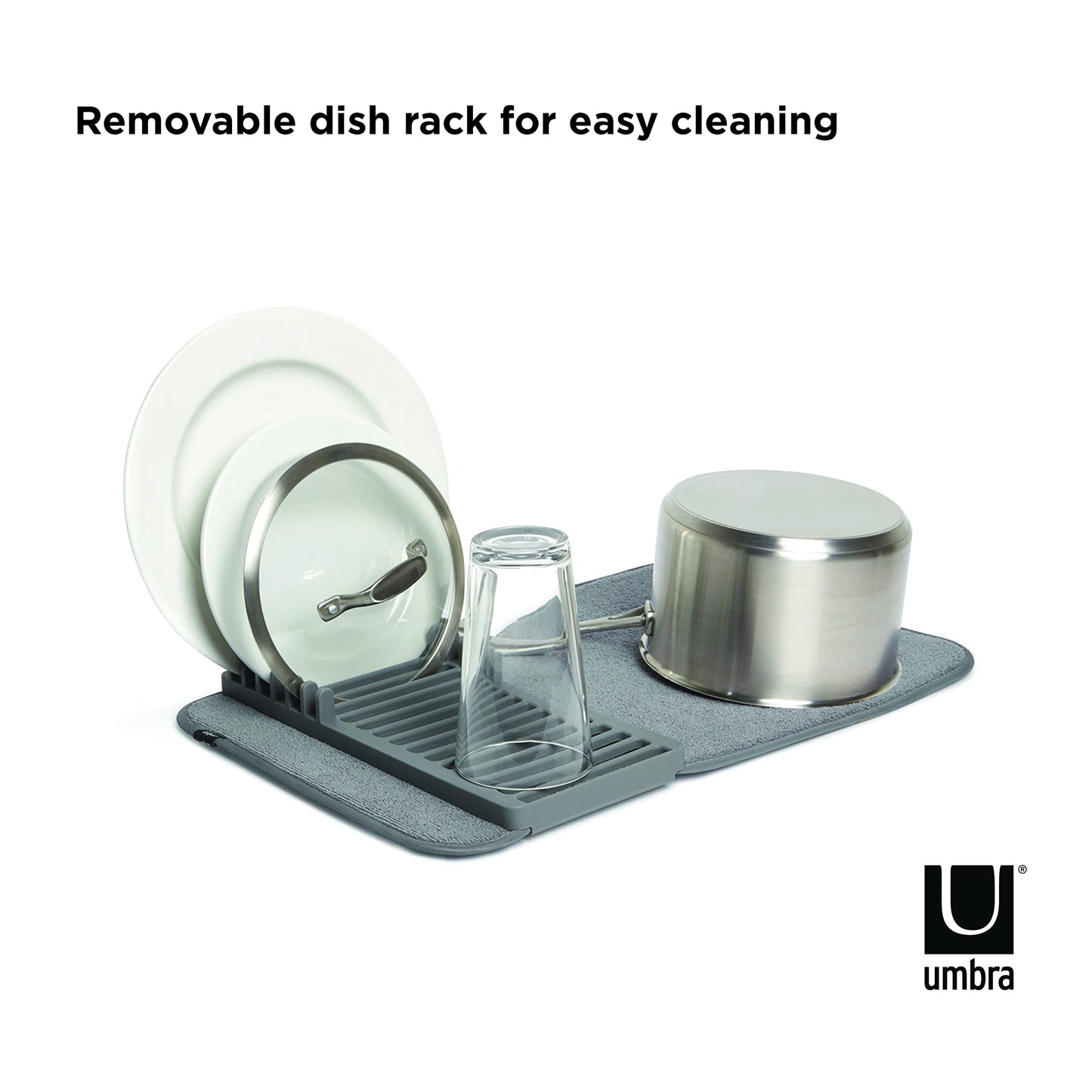 Umbra 1004301-149 Udry Drying Mat Mini Charcoal