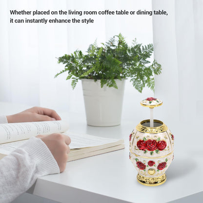 Sunicon Portable Retractable Toothpick Holder, Toothpick Holder, Automatic Retro Pop Up Toothpick Dispenser Toothpicks Case Storage Organizer Container Decoration for Kitchen