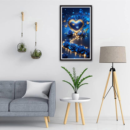 ZHUMUTO Large 5D Diamond Art Painting Kits for Adults,15.7x27.5inch Love A DIY Full Round Drill Diamond Dots Large Size,Big Gem Art and Crafts for Home Wall Decor Gifts