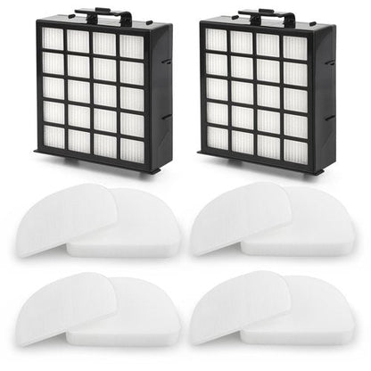 AZ4002 Replacement filter for Shark POWERDETECT Upright Vacuum Cleaner AZ4000 AZ4002 AZ4000C, Compare to Part # XHFAZ4000# XFFKAZ4000, 2 Pack Hepa Filters+ 4 Pack Foam & Felt Filters