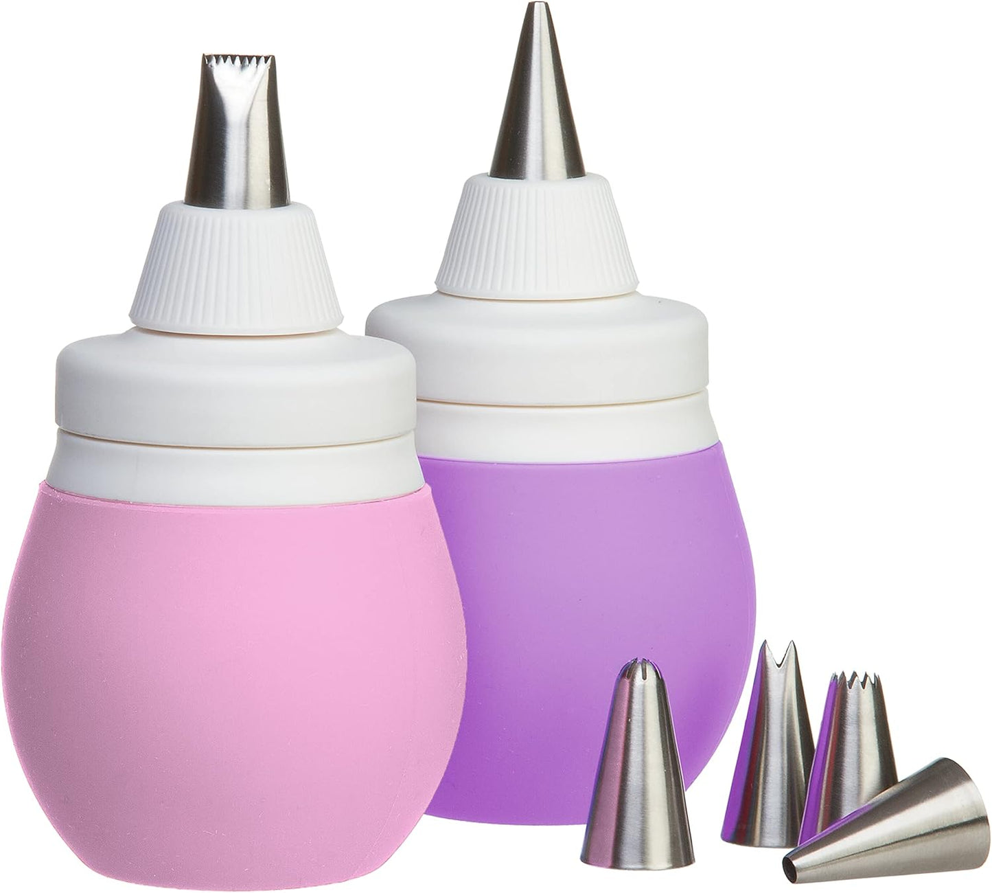 Prepworks by Progressive 8-Piece Pink Frosting Bulb Decorating Kit
