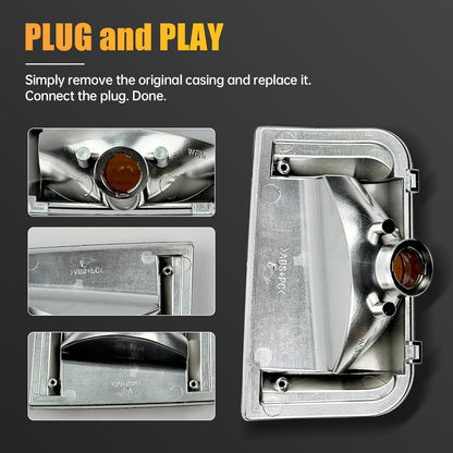 Driver Left Side Mirror Indicator Turn Signal Light Housing for Ram ProMaster 1500 2500 3500 2010-2023