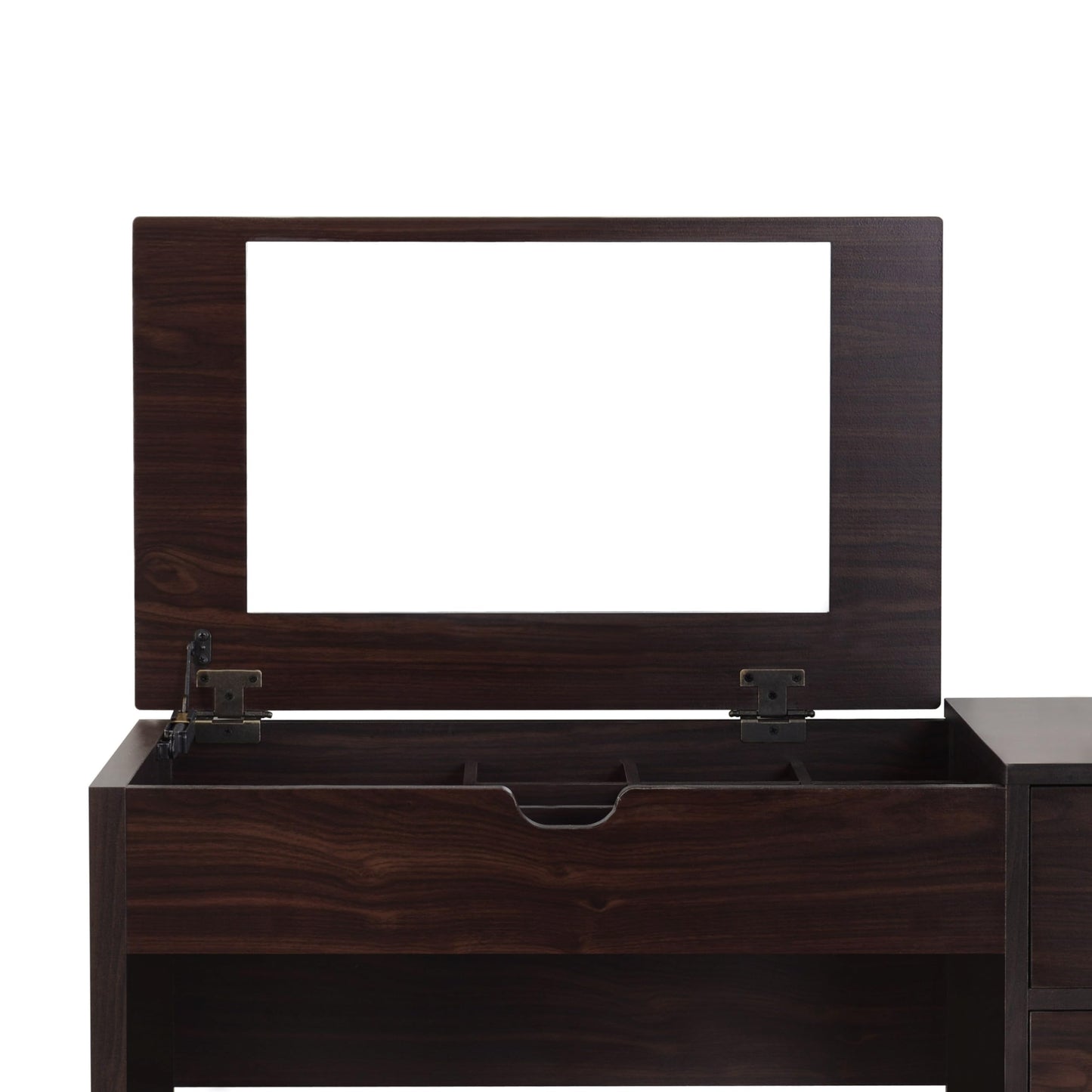 24/7 Shop at Home Frega Bedroom Vanity Set, Walnut