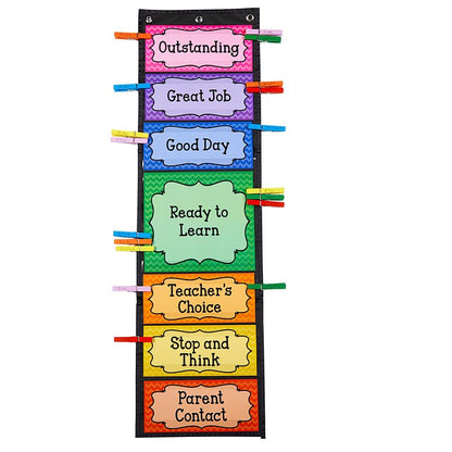 Really Good Stuff Classroom Management Rainbow Clothespins - 6 Colors