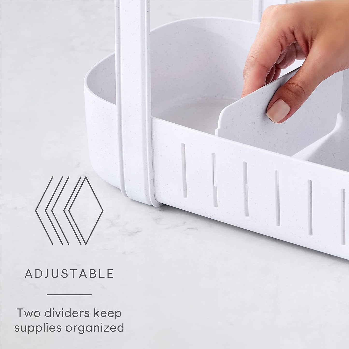 YouCopia SinkSuite Under Sink Cleaning Caddy, 2-Tier Adjustable Organizer for Kitchen and Bathroom Storage and
